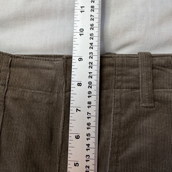 Banana Republic Petite Women's Corduroy Jogger Pants Tan/Brown 6P Ankle Zipper - Picture 10 of 14